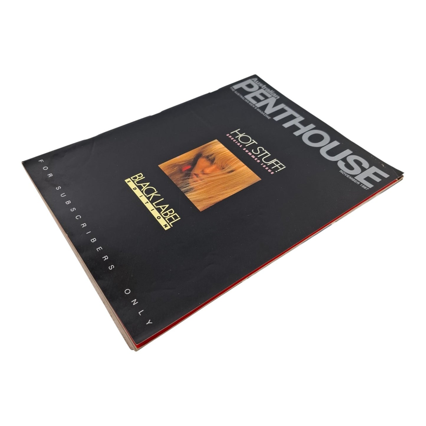 Australian Penthouse Magazine - Black Edition November 1987 Amanda Wolfe