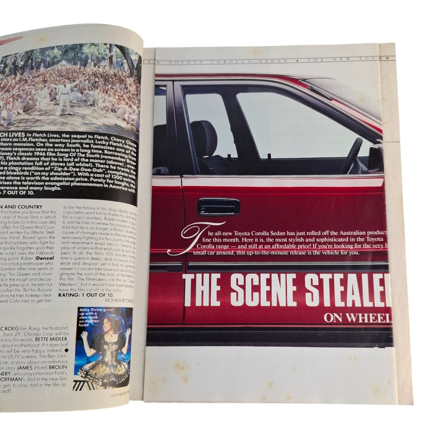 Cleo Magazine - August 1989 - Rachael Millar, Meryl Streep + James Reyne