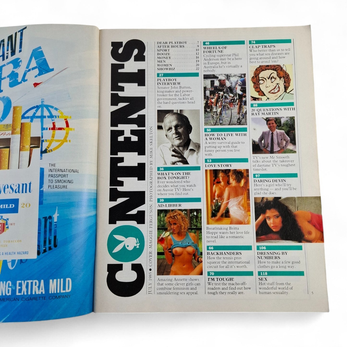 Australian Playboy Magazine July 1985 Maggie Ferguson Britta Hope