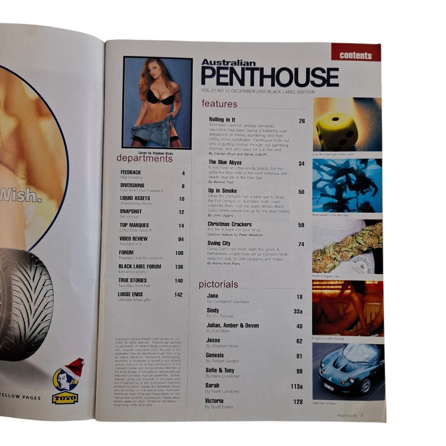 Australian Penthouse Magazine December 2000 Jesse Capelli