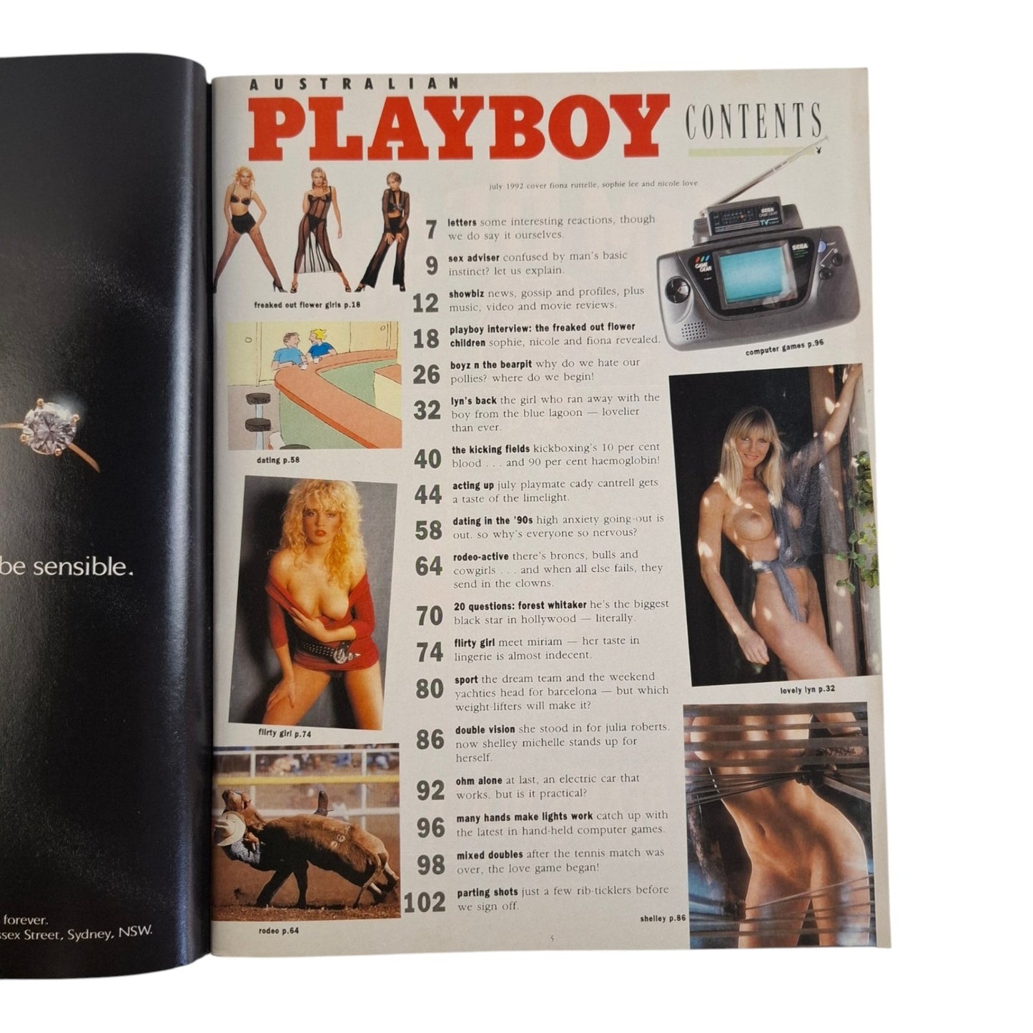 Australian Playboy Magazine July 1992 Freaked Out Flower Girls / Cady Cantrell