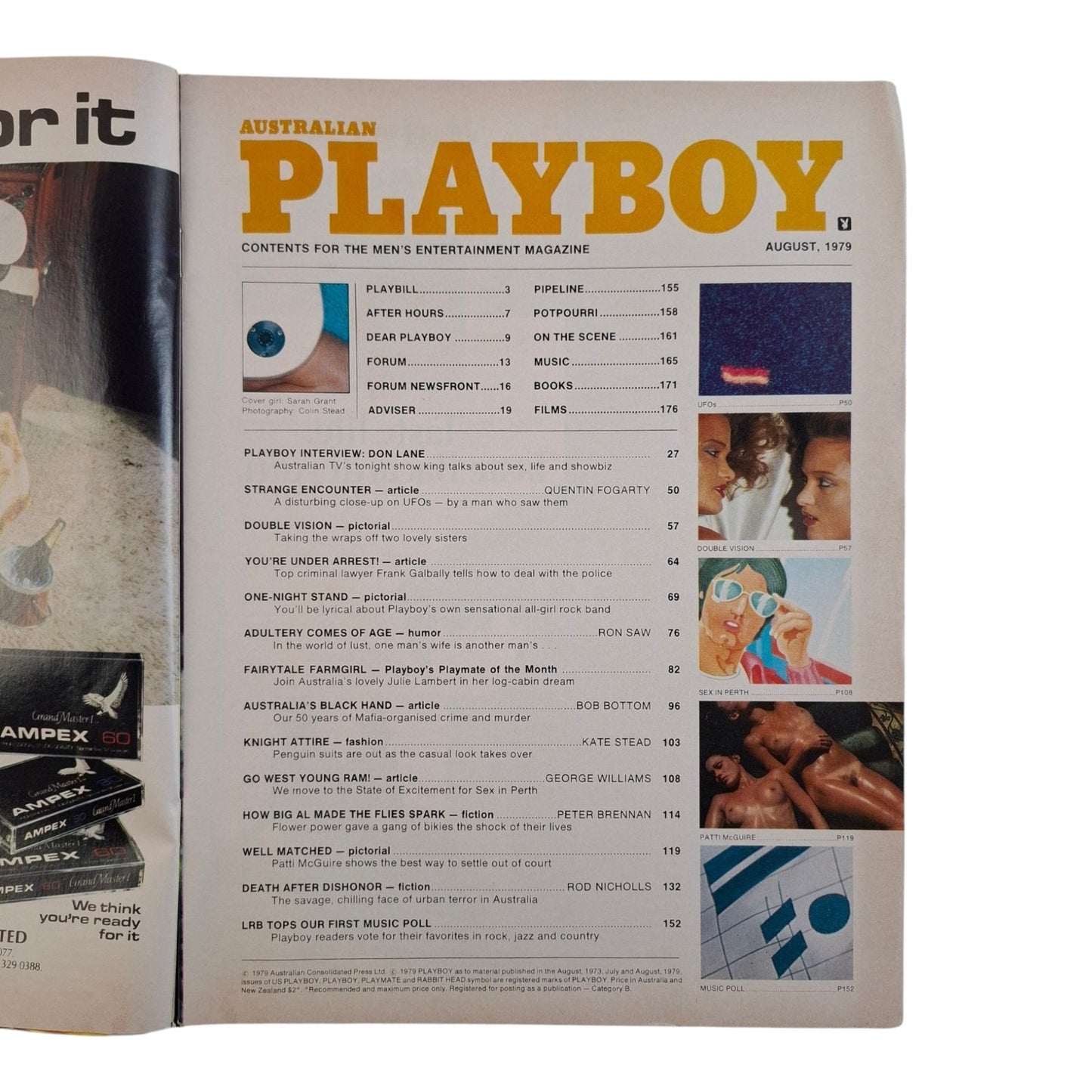 Australian Playboy Magazine - August 1979 - Sarah Grant / Julie Lambert
