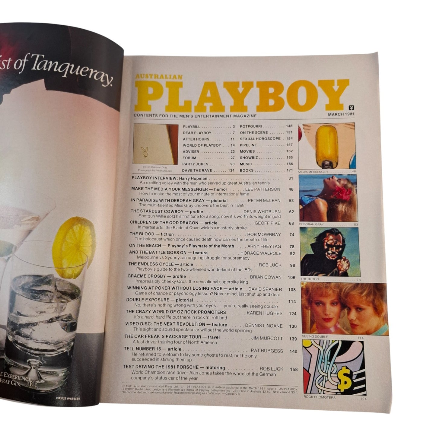 Australian Playboy: March 1981 - Magazine / Willie Nelson, Deborah Gray