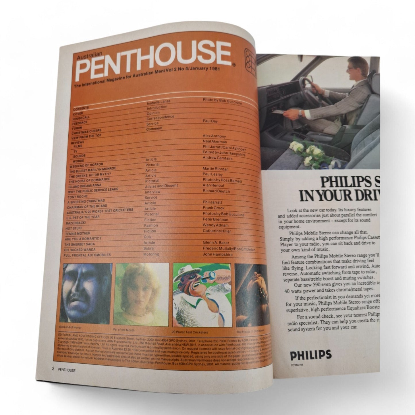 AUSTRALIAN PENTHOUSE Men's Magazine January 1981 Complete EXCELLENT