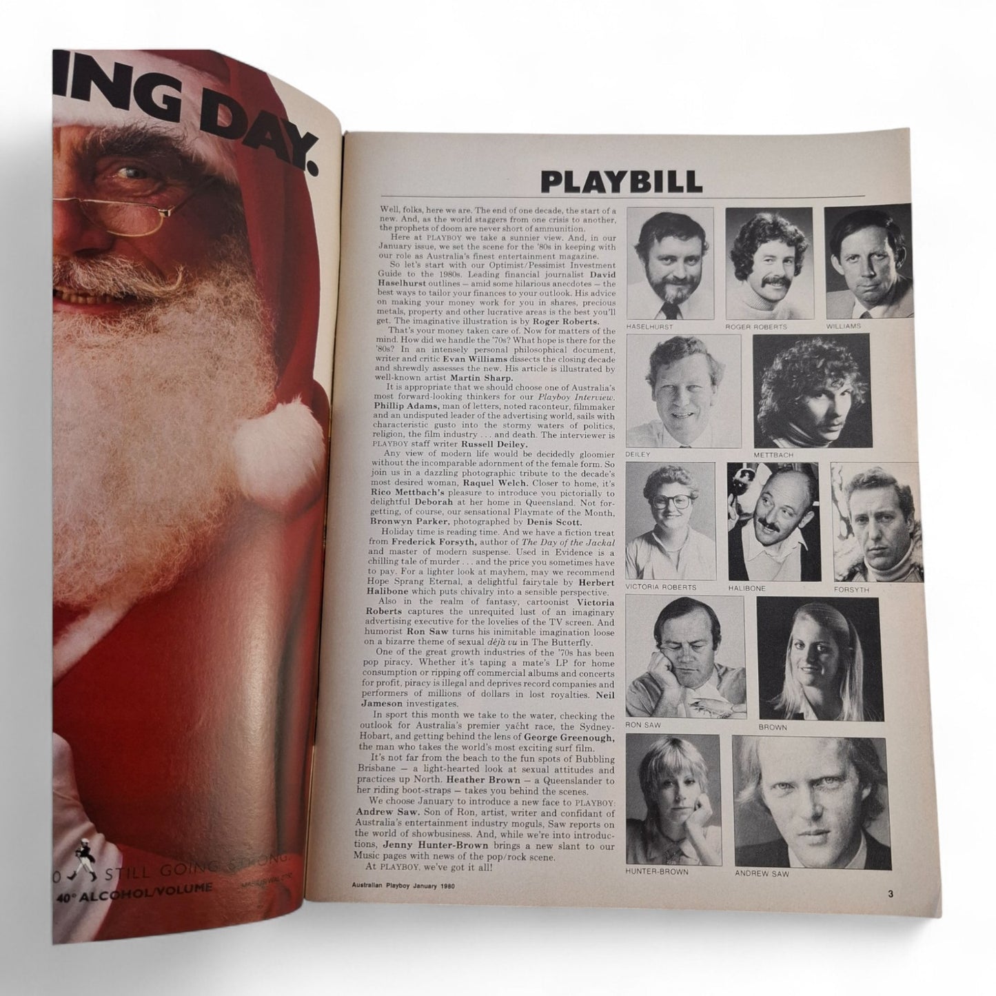 VINTAGE Australian Playboy January 1980  Linda Leftwich + Raquel Welch