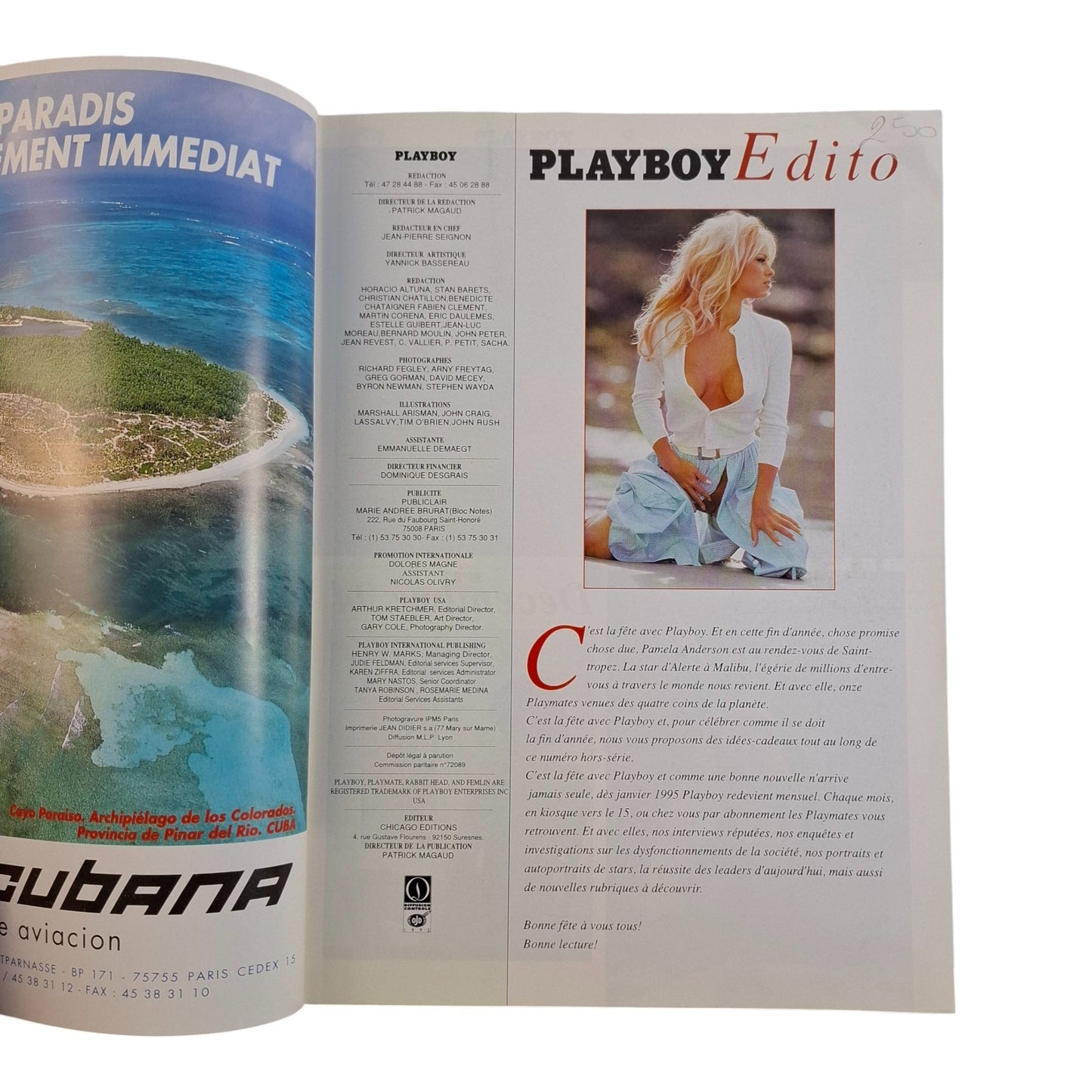 Playboy Magazine French France December 1994 Pamela Anderson Special