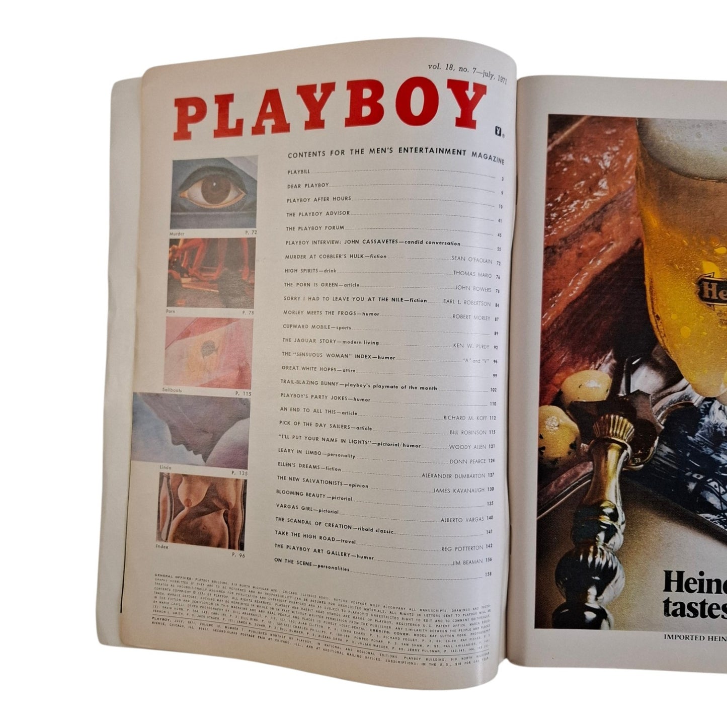 Playboy Magazine July 1971 JKAY SUTTON YORK Heather Van Every LINDA EVANS