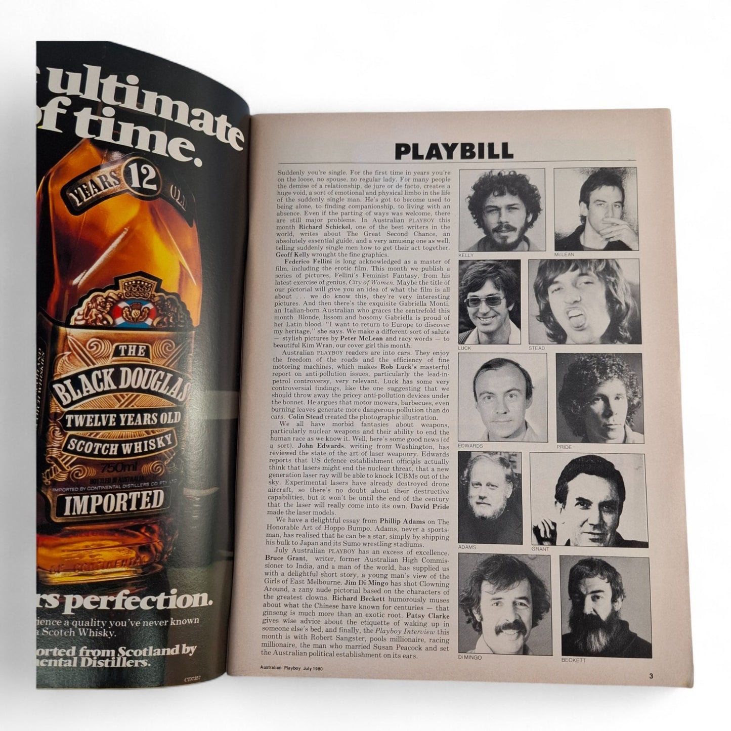 AUSTRALIAN PLAYBOY Magazine July 1980 Kim Wran Gabriella Monti