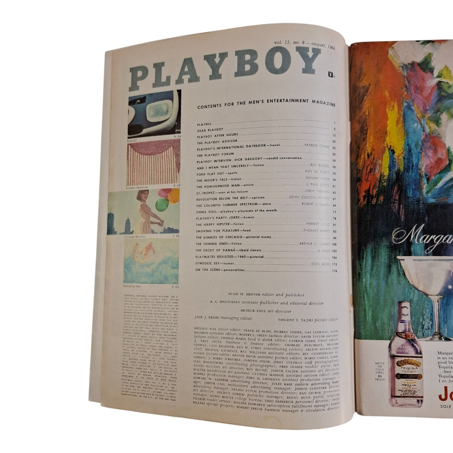 PLAYBOY Magazine August 1964 Barbara Reeves / China Lee NO C/F