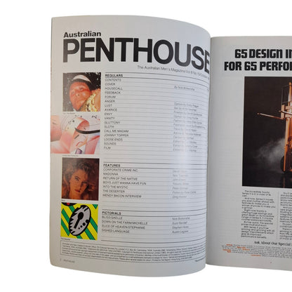 AUSTRALIAN PENTHOUSE Magazine October 1987 Madonna / Gaelle James