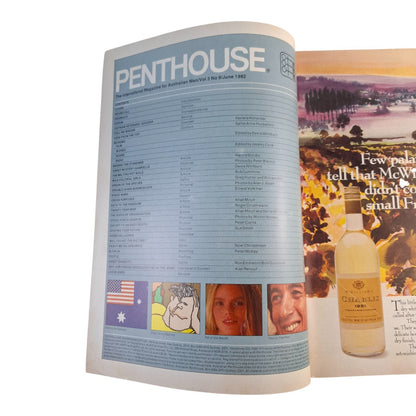 AUSTRALIAN PENTHOUSE Men's Magazine June 1982 Ute Hochmeister, Gabrielle Baldwin