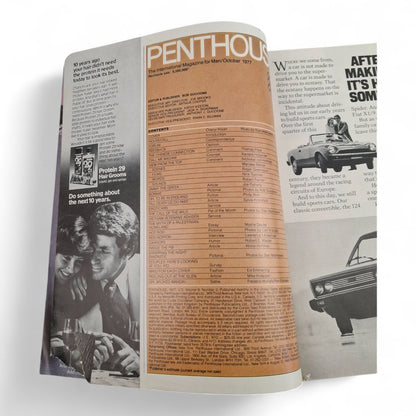 PENTHOUSE US Magazine October 1977 - with Pet Cynthia Gaynor centrespread
