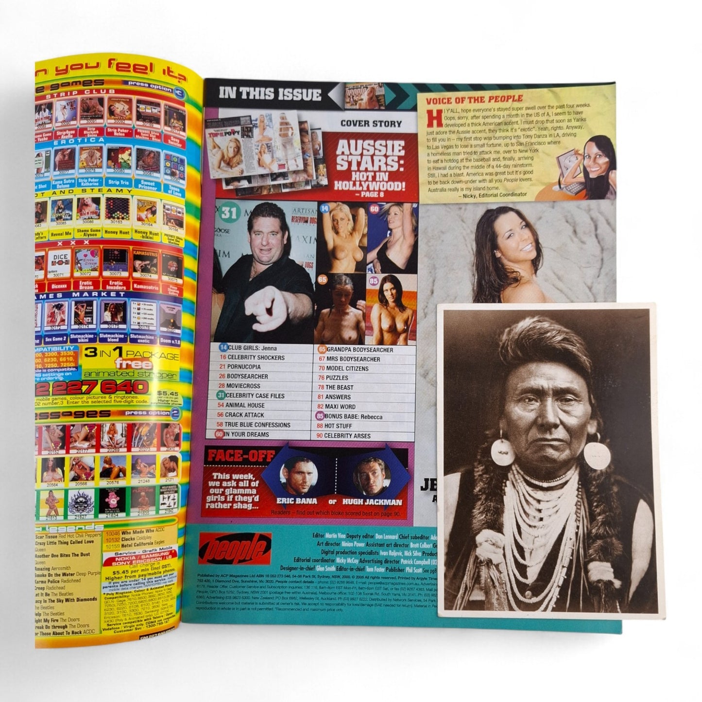 Australian People Magazine May 2006 Poppy Montgomery Jennifa