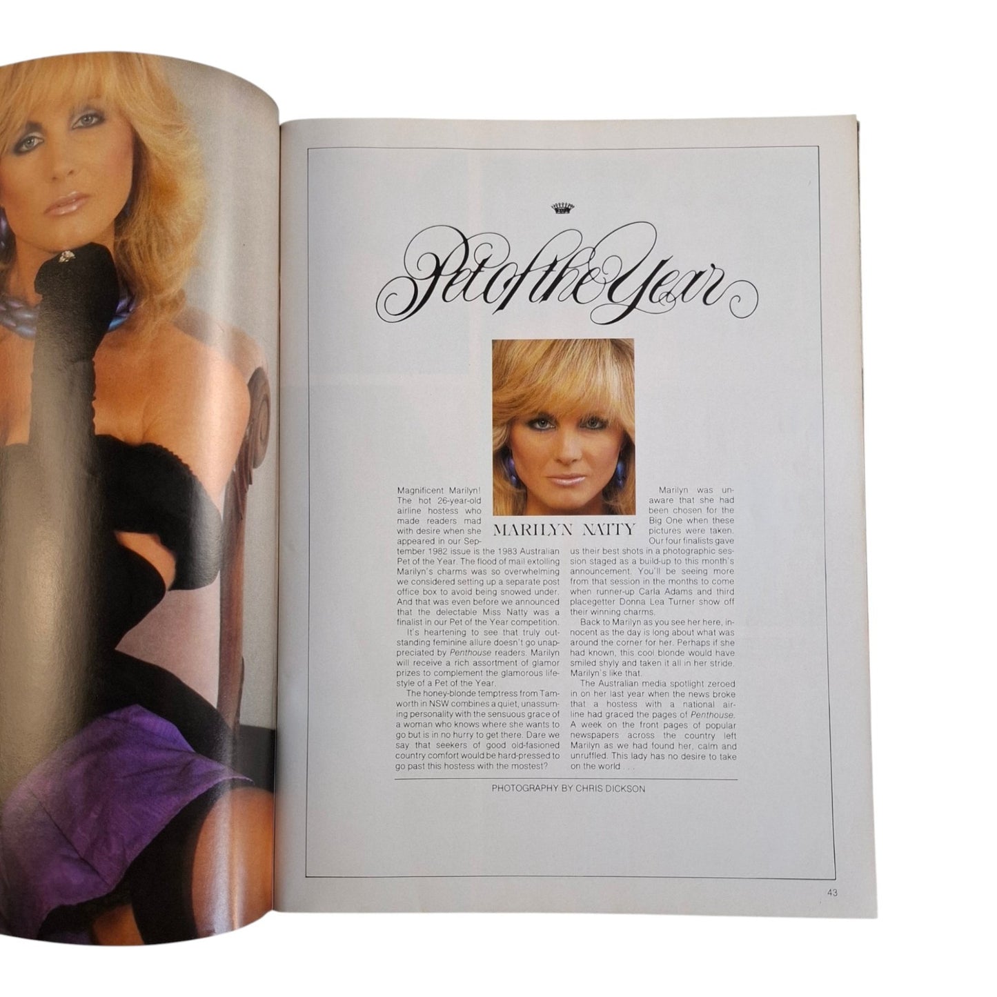 Australian Penthouse Magazine - March 1983 Marilyn Natty / Wendy Maree