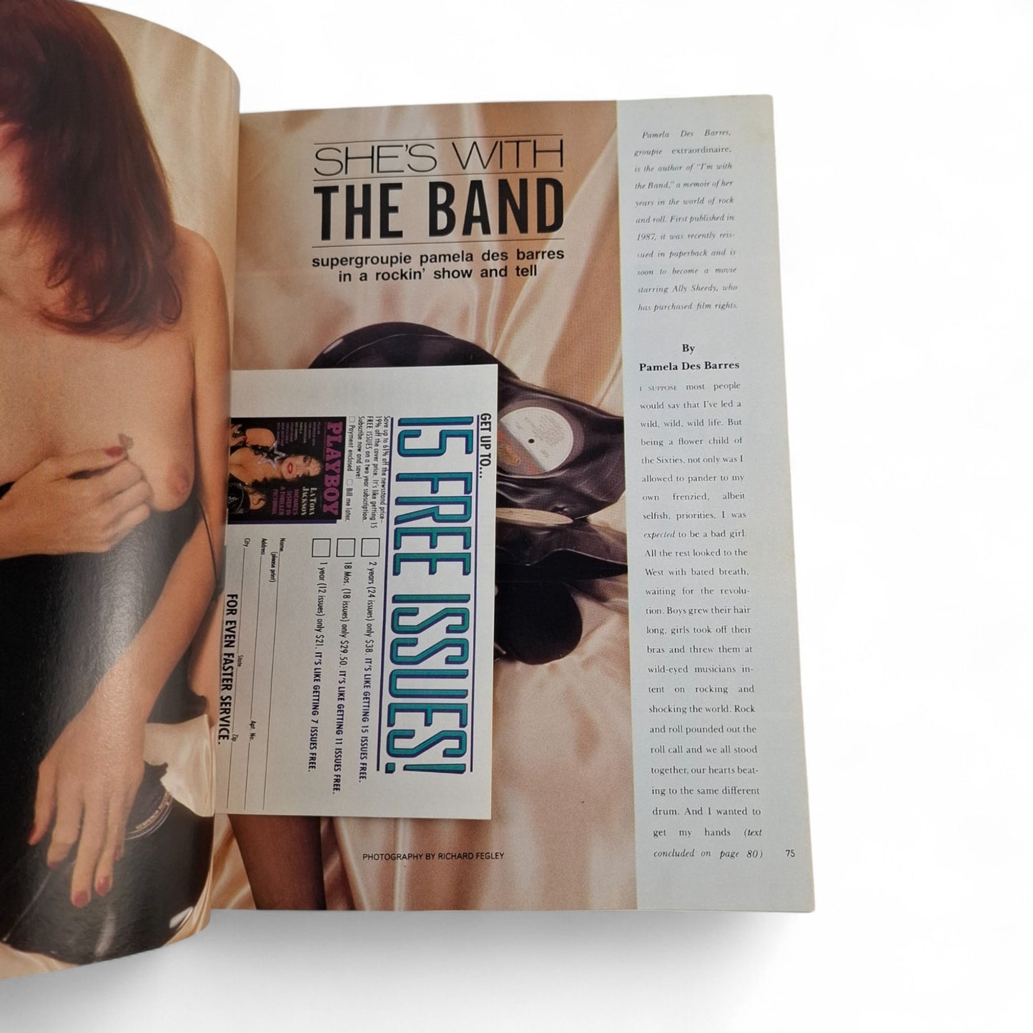 PLAYBOY MAGAZINE March 1989  La Toya Jackson / Laurie Wood