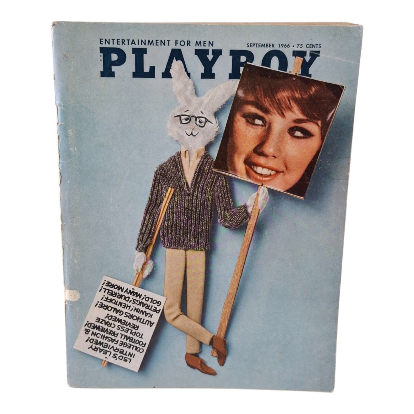 Playboy MAGAZINE September 1966 Penny James / Linda Moon NO C/F