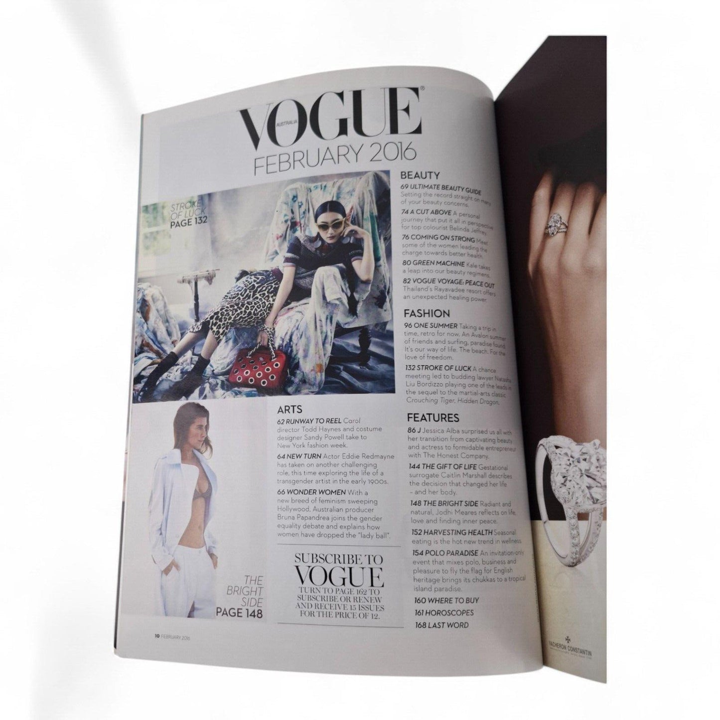 Vogue Australia Magazine February 2016 Jessica Alba Cover COMPLETE