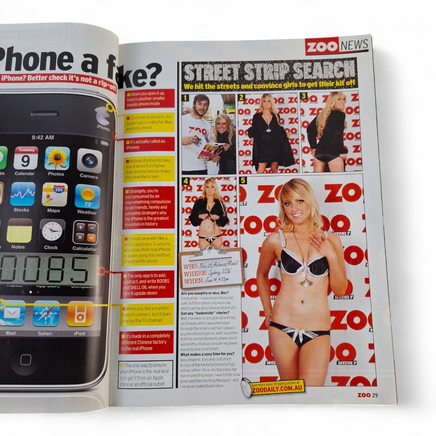 ZOO Weekly Magazine Australia #179 August 2009 Kate Neilson