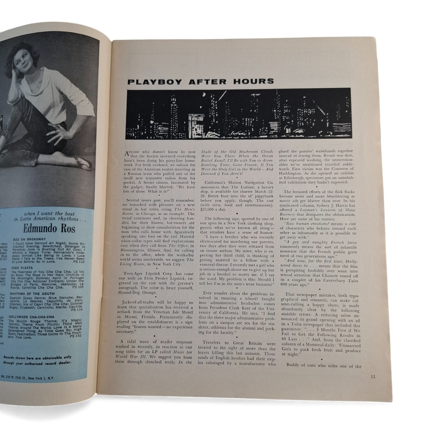 Playboy Magazine March 1959 Audrey Daston