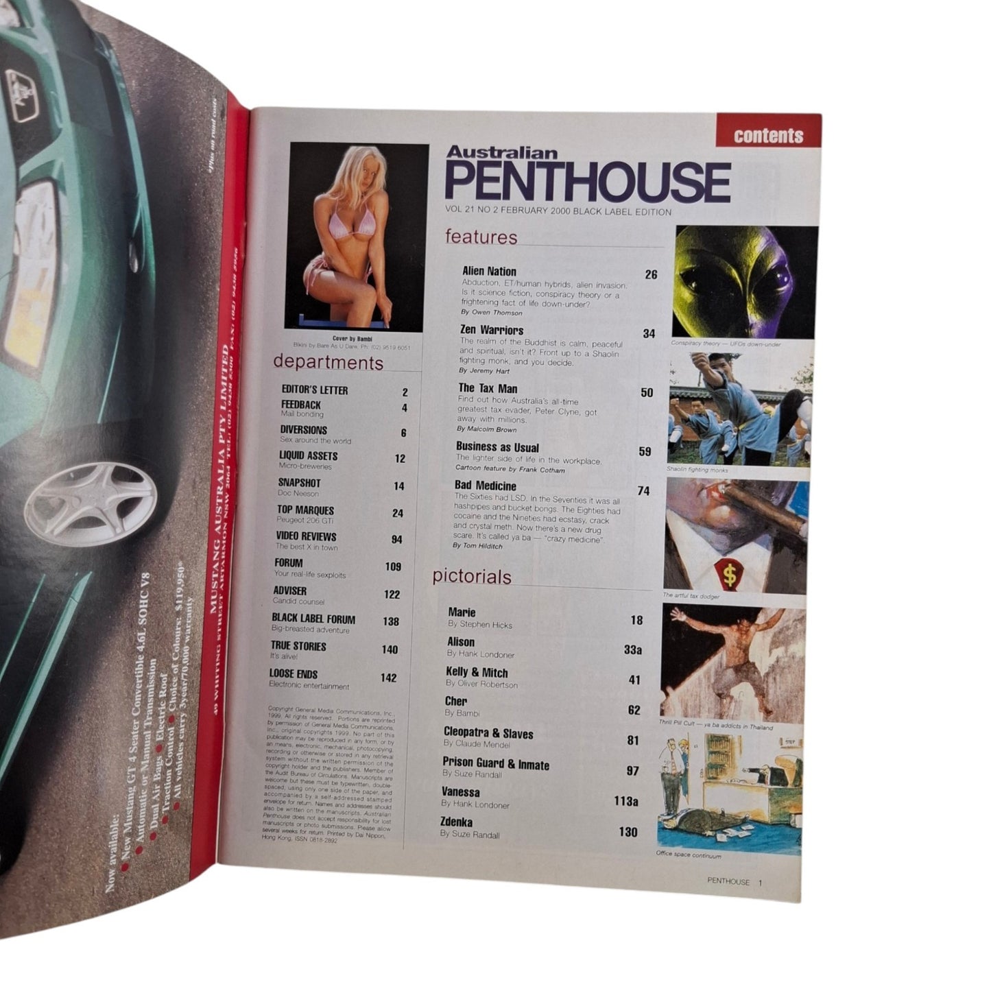 Australian Penthouse Magazine February 2000 Cher Mathews