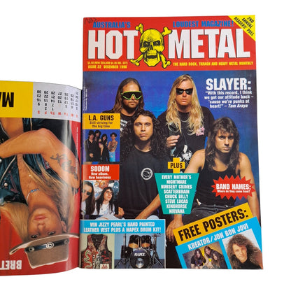 Hot Metal #22 Music Magazine December 1990 Slayer Kreator