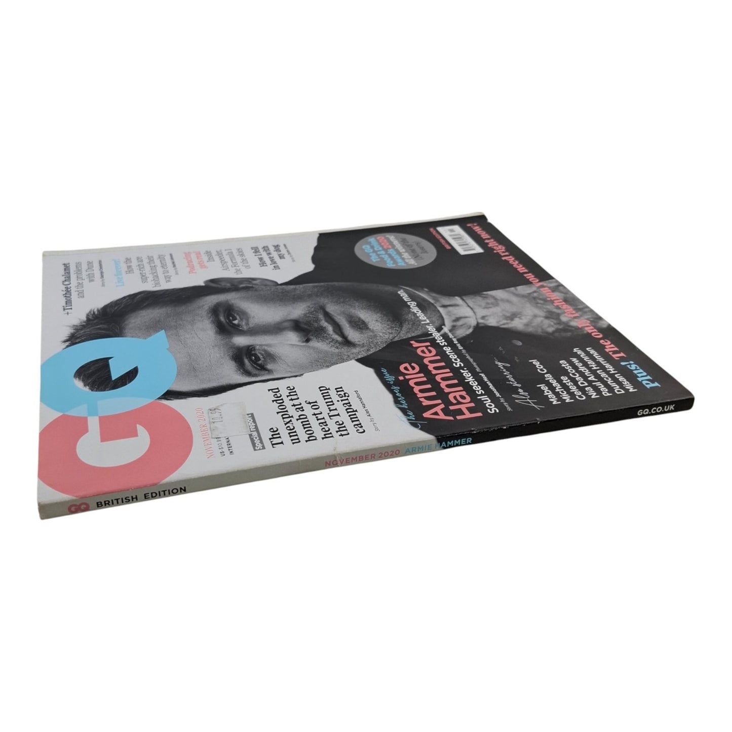 GQ Magazine U.K November 2020 Armie Hammer Cover RARE