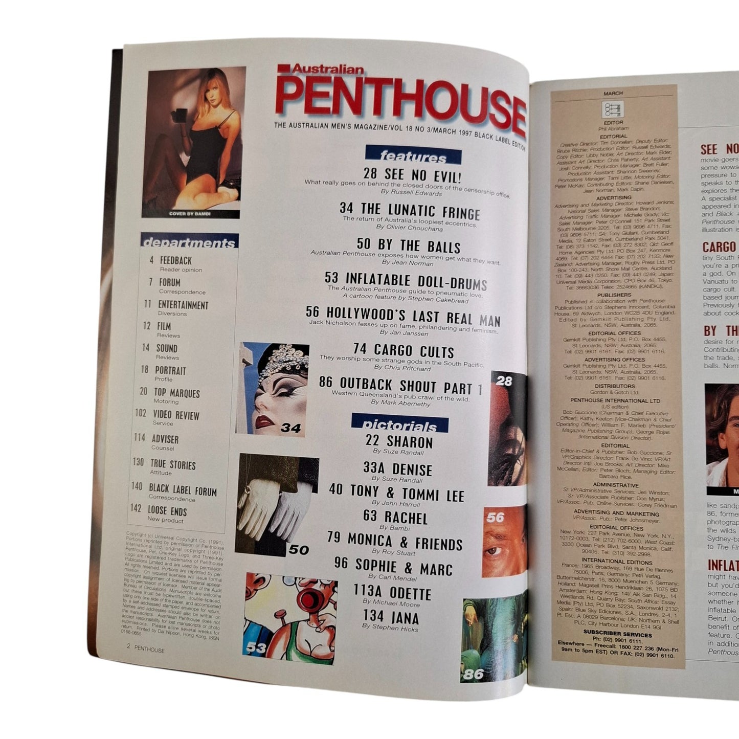 Australian Penthouse Magazine - March 1997 Jana Schneider