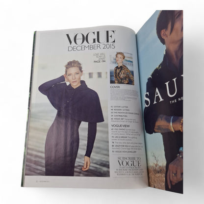 Vogue Australia Magazine December 2015 Cate Blanchett COMPLETE EXC.
