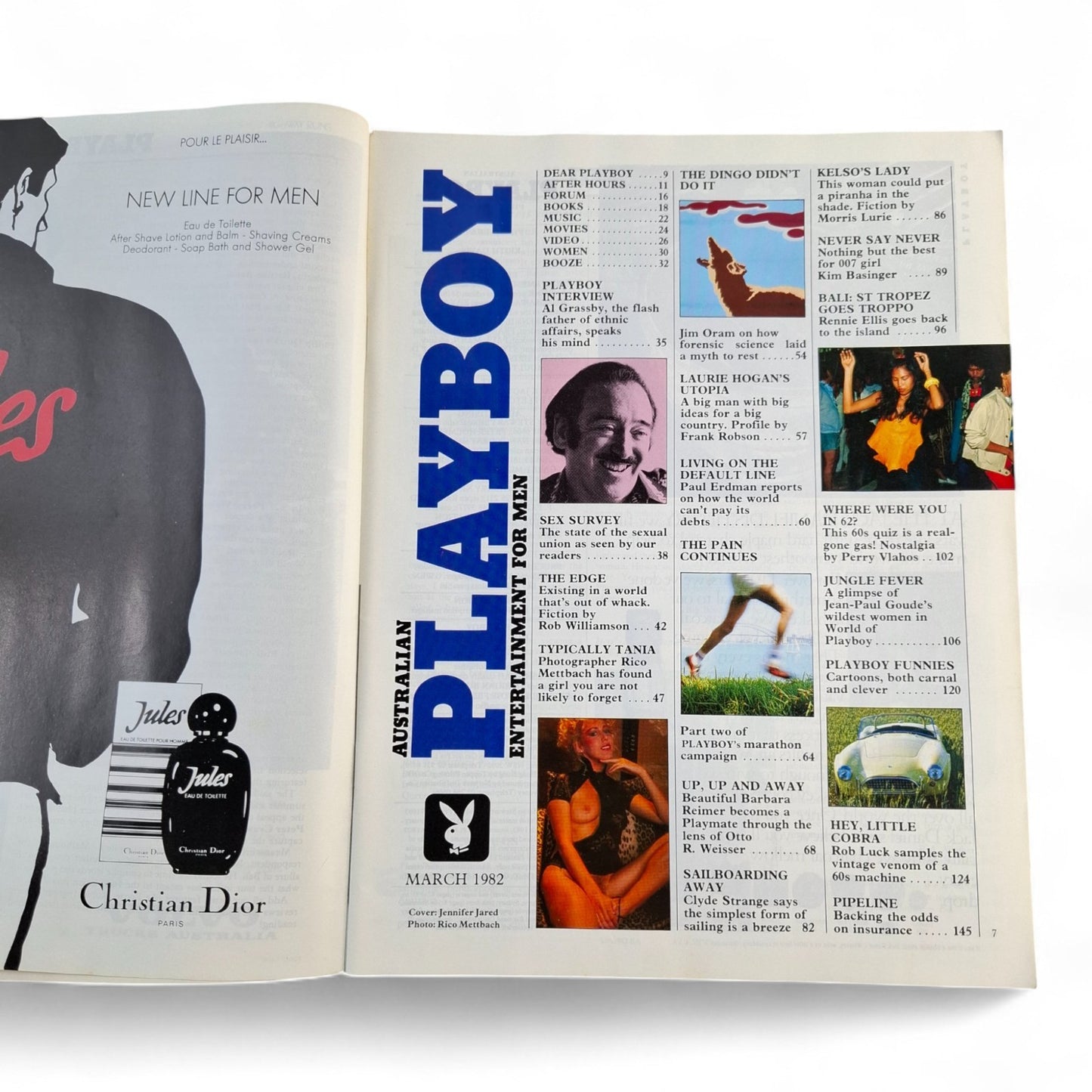 Australian Playboy Magazine March 1983 Jennifer Jared / Barbara Riemer