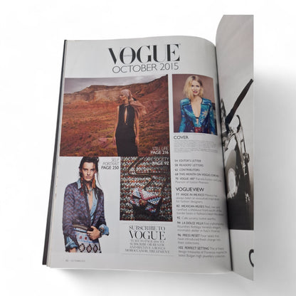 Vogue Australia Magazine October 2015 Features Naomi Watts Cover