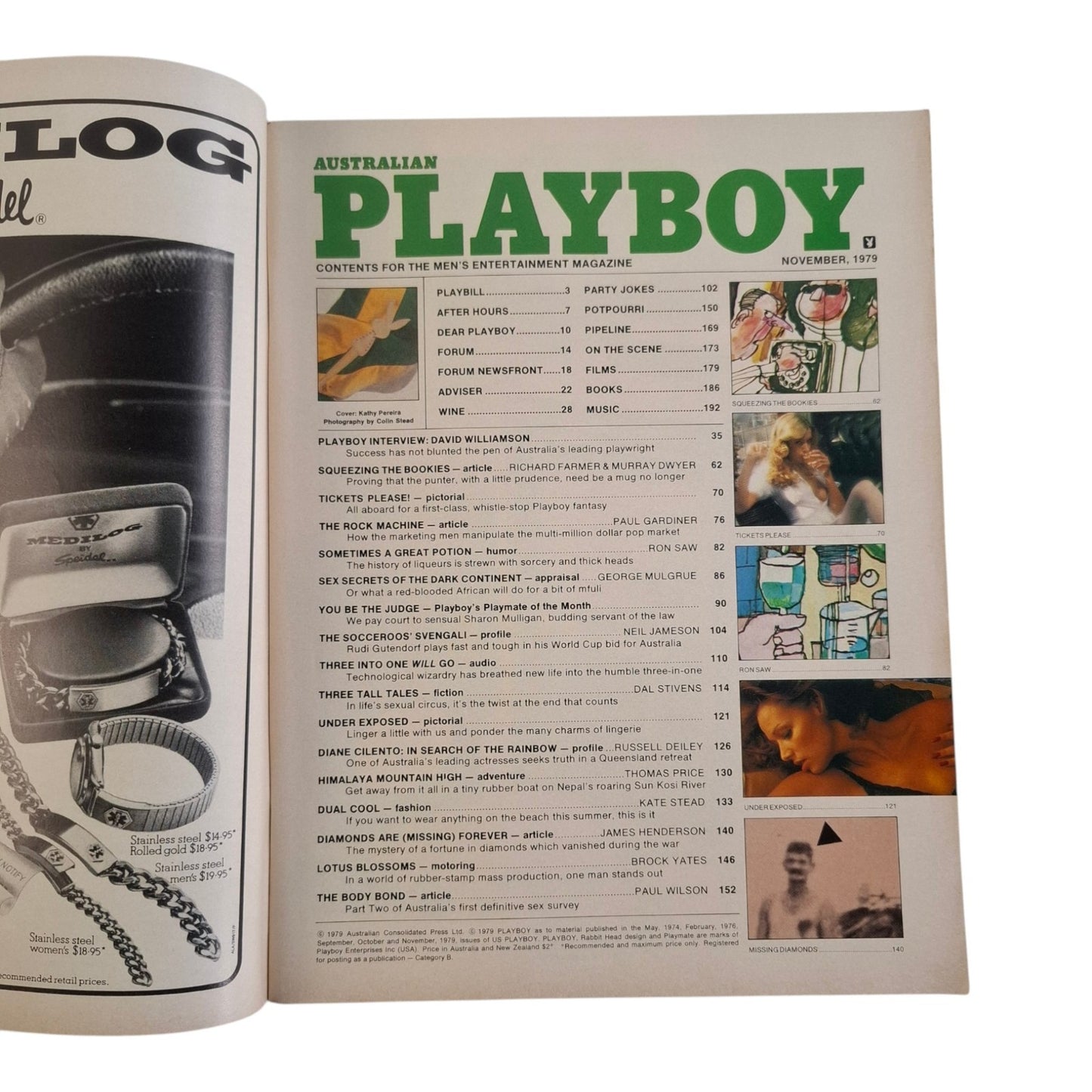 Australian Playboy Magazine November 1979 Kathy Pereira / Sharon Mulligan