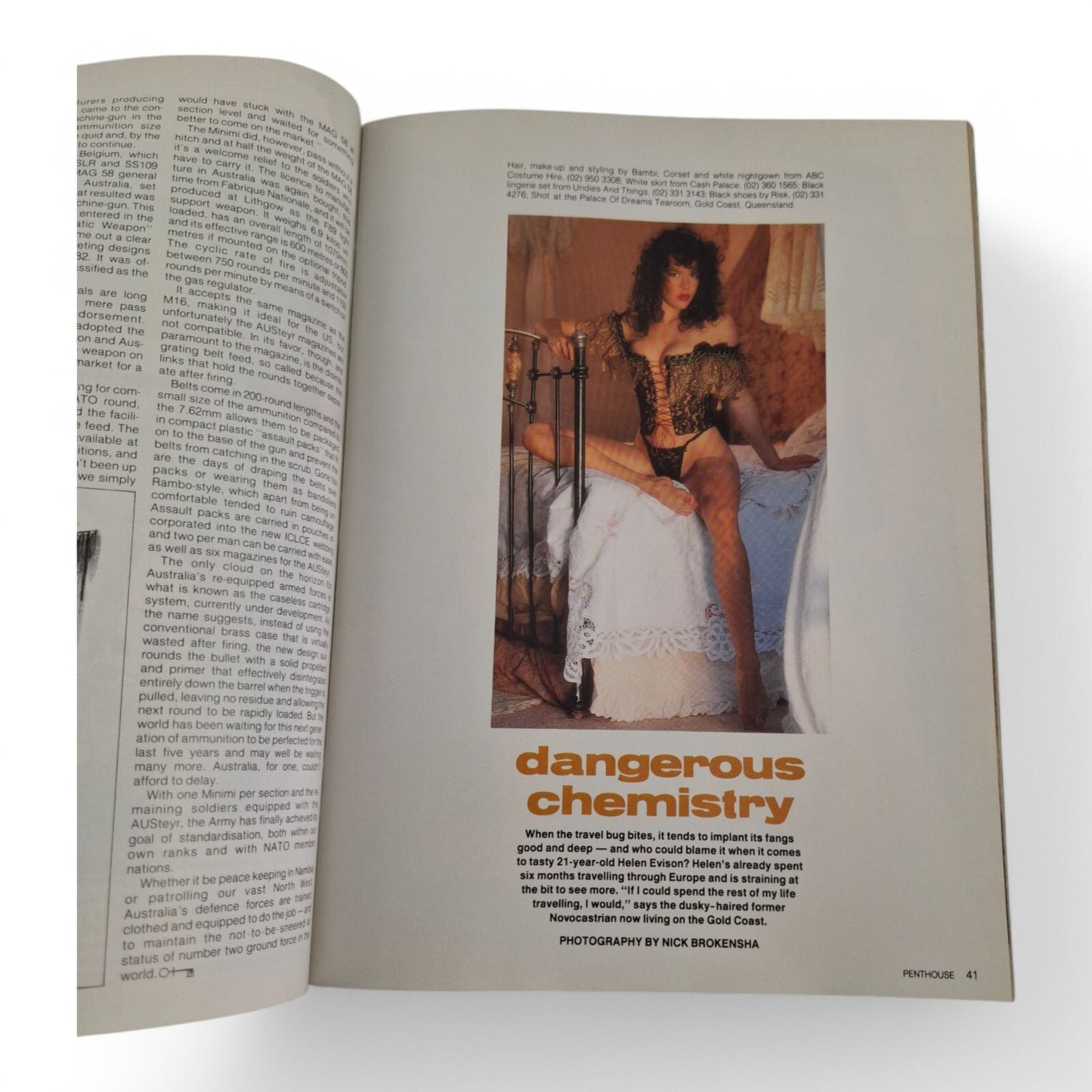 Australian Penthouse Magazine September 1990 Justine