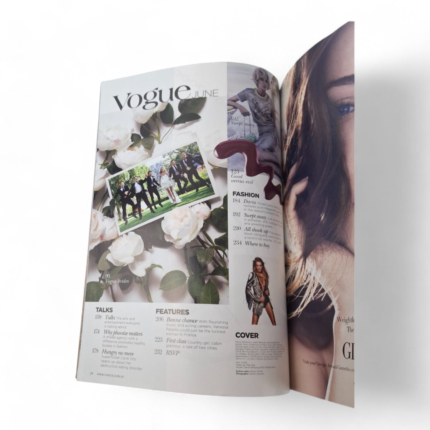 Vogue Australia Magazine June 2012 Daria Werbowy