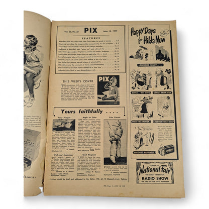 Pix (People) Australia magazine - June 18, 1949 -