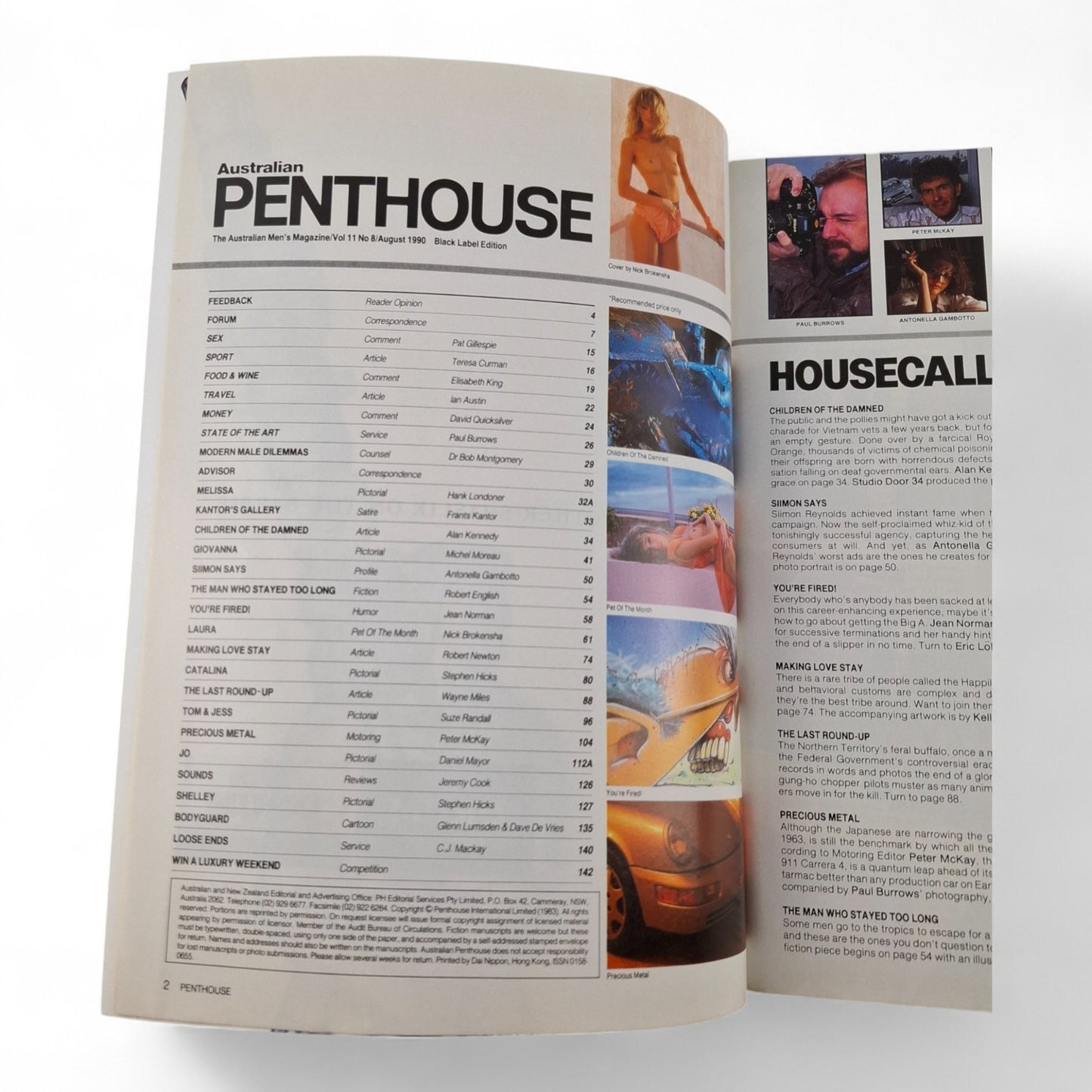 Australian Penthouse Magazine - Black August 1990 Complete Playboy