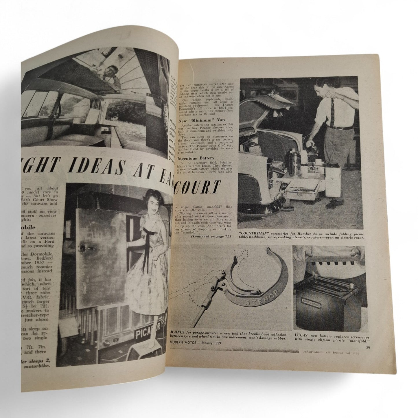 Modern Motor Magazine January 1959 Ascort TSV 1300