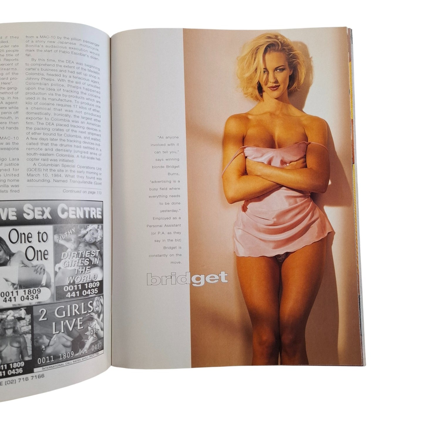 Australian Penthouse Magazine March 1996 Bridget Burns / Courtney Behn