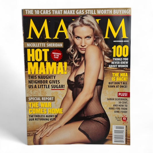 Maxim Magazine December 2005 Nicollette Sheridan