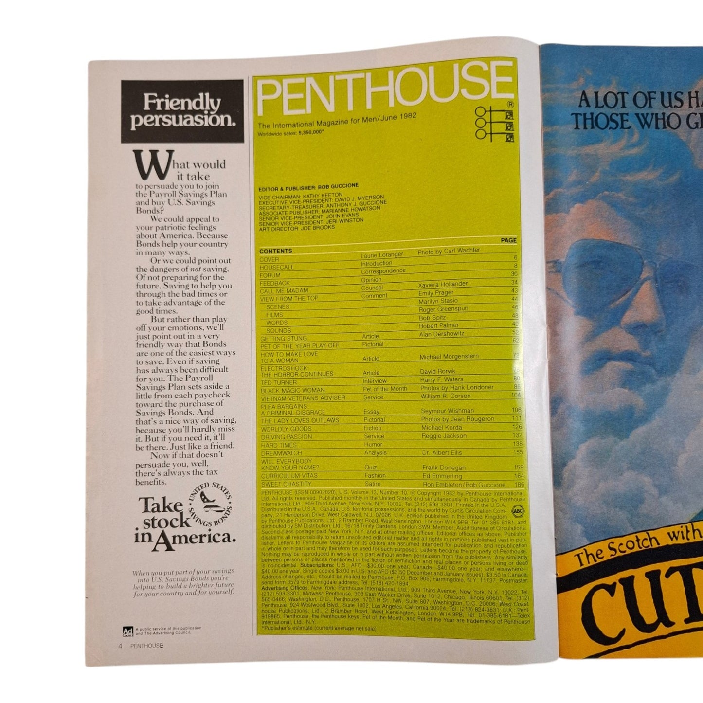 PENTHOUSE U.S Magazine June 1982 Laurie Loranger / Jane Felber