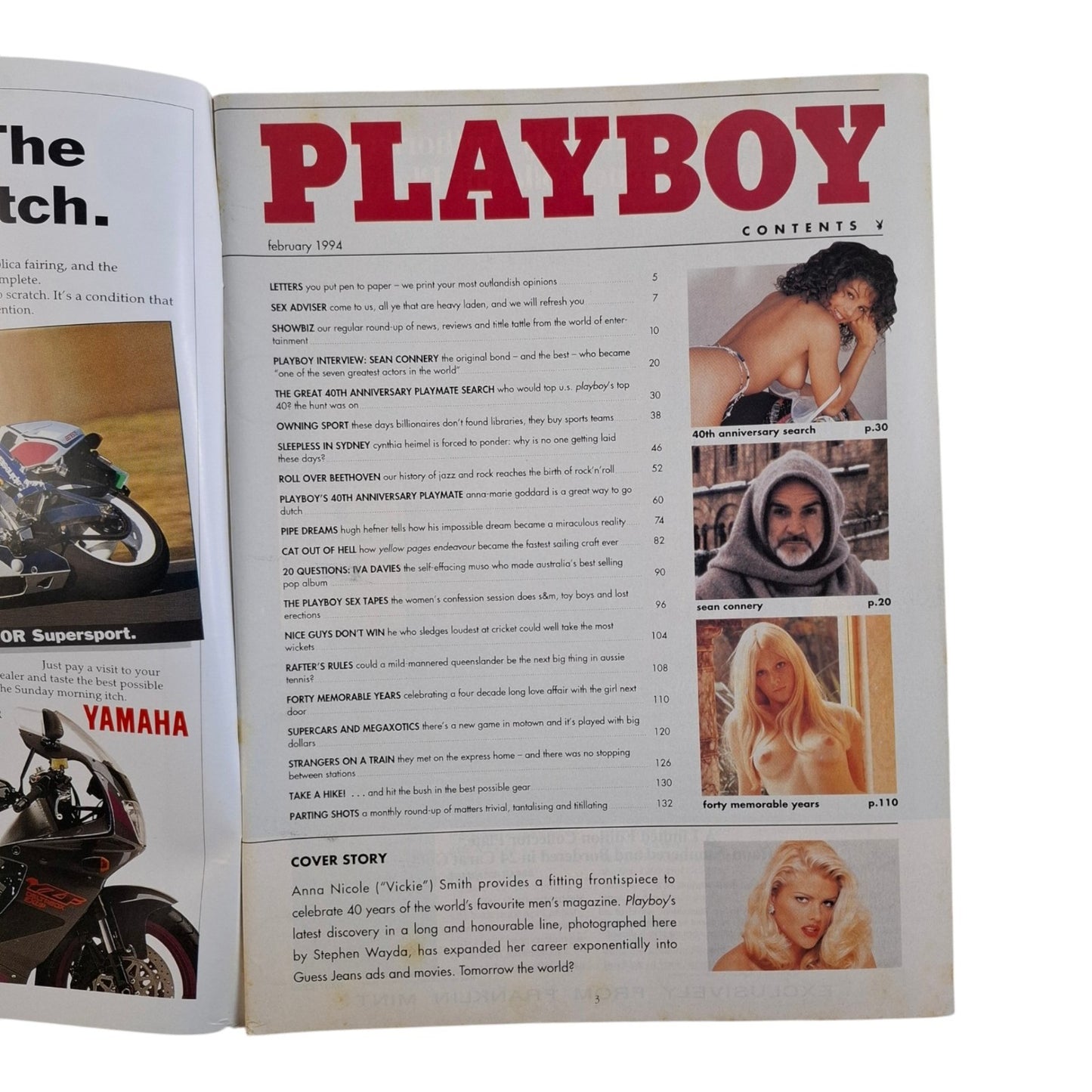 Australian Playboy Magazine February 1994 Anna Nicole Smith / Anna-Marie Goddard