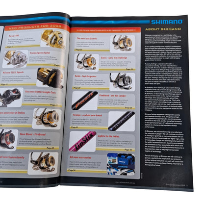 2008 Shimano Fishing Tackle Product Catalouge Old Fishing Tackle NEW