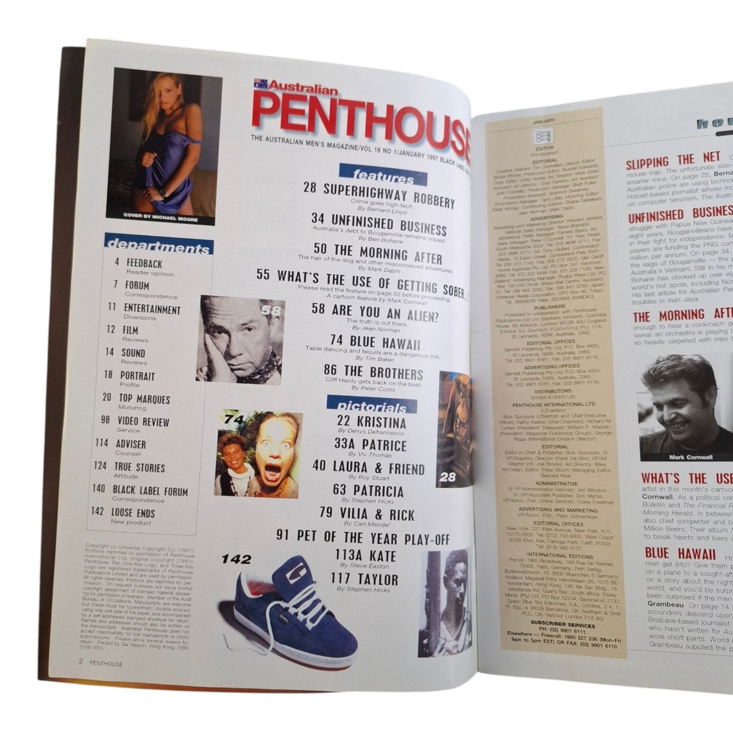 Australian Penthouse Magazine January 1997 Patricia Chapin