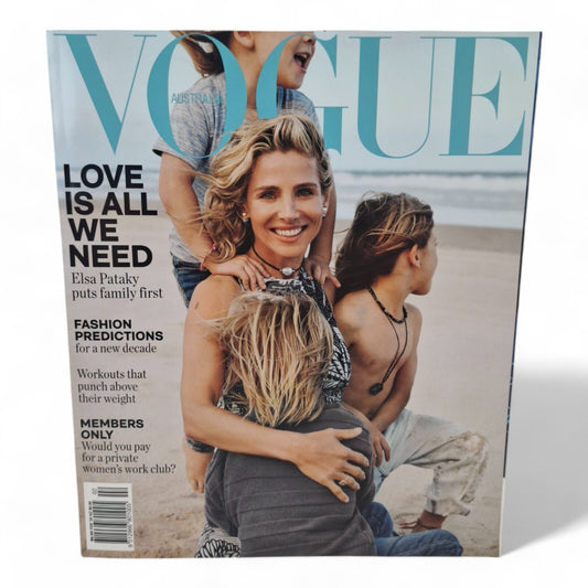 Vogue Australia Magazine February 2020 Elsa Pataky Cover EXCELLENT COMPLETE
