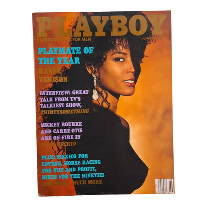 PLAYBOY MAGAZINE June 1990 Rene Tenison / Bonnie Marino