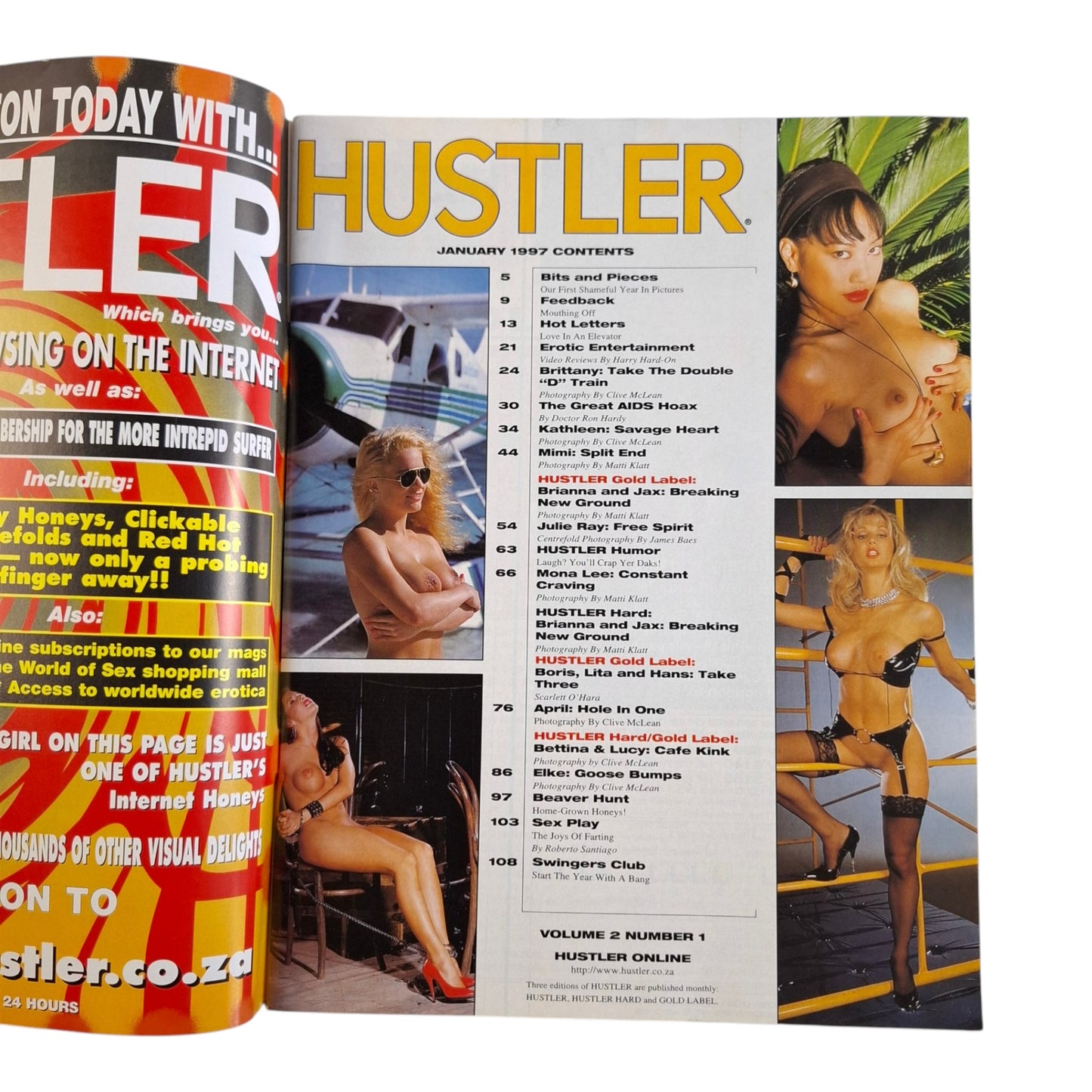 Australian Hustler Magazine January 1997 Vol. 2 no. 1 Julie Ray