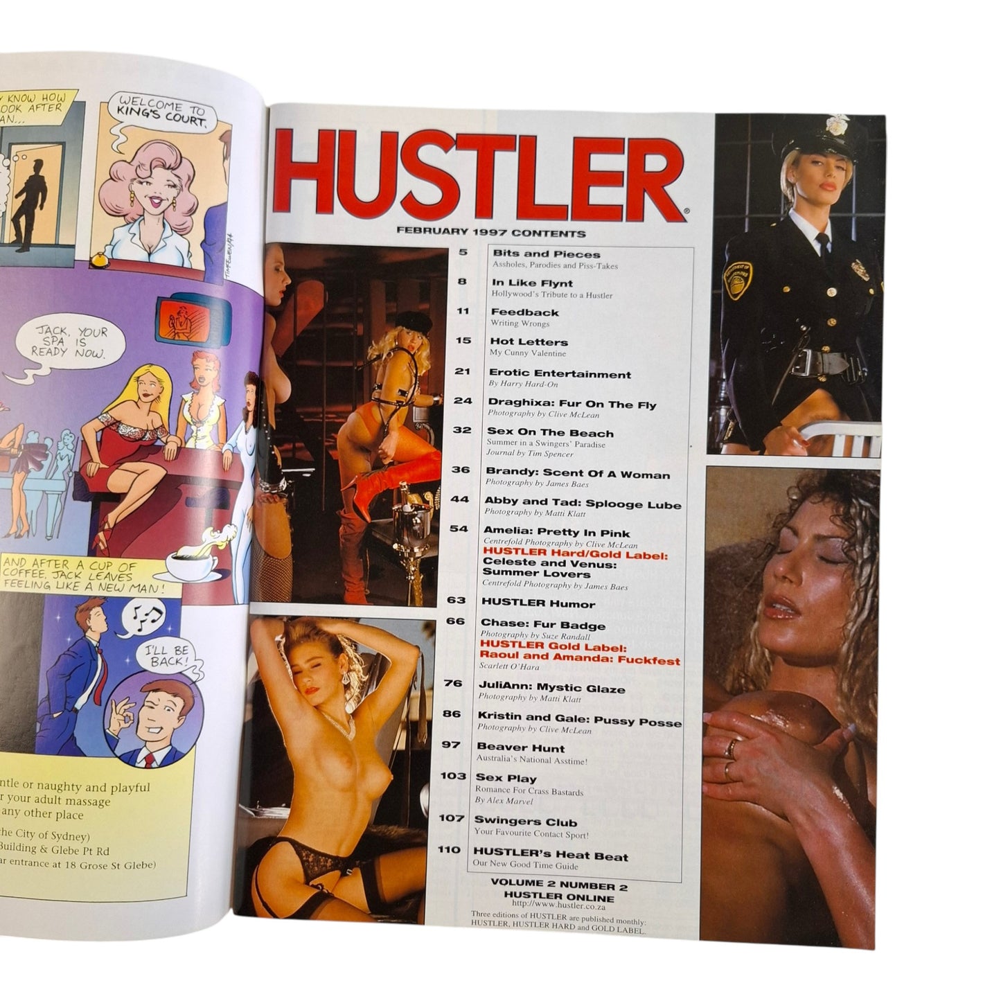 Australian Hustler Magazine February 1997 Vol. 2 No. 2 Woody Allen / Celeste Venus